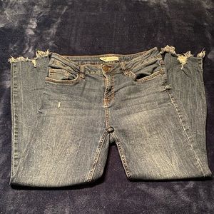 Denim distressed jeans. Size 9/29 very cute on